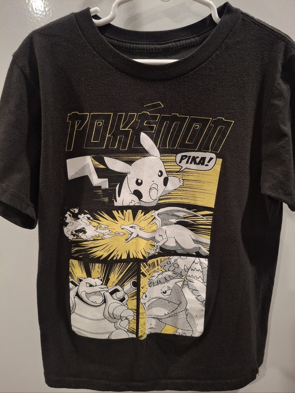 Pokémon Pikachu Black Kids Graphic Tee